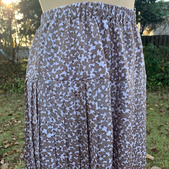 Vintage Pleated Mushroom Skirt - Picture 3 of 13
